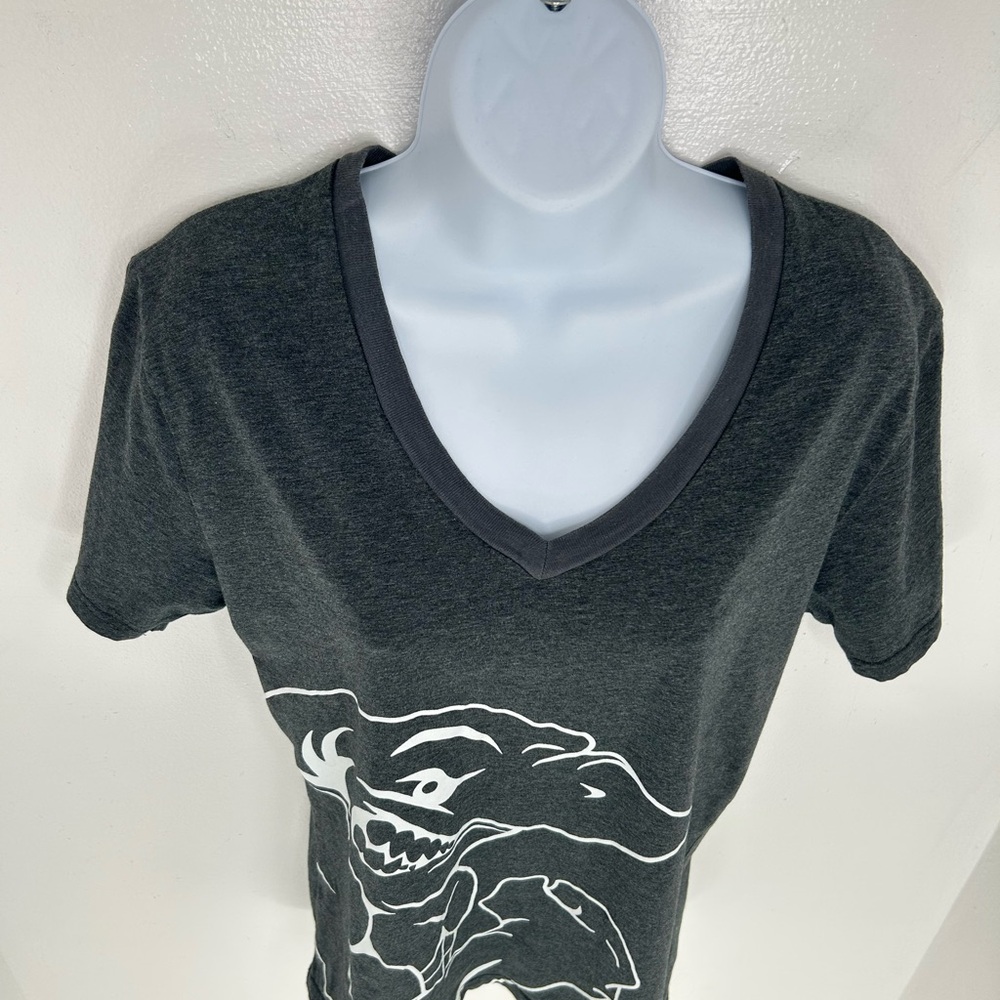 GymShark Retro Logo Shirt Womens Small Big Shark Logo Gym Active Run Athlesiure - Picture 5 of 11